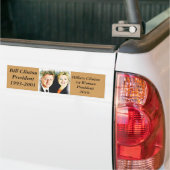 クリントン大統領とクリントン大統領 バンパーステッカー (トラック上)