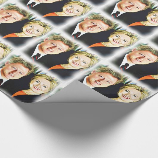 クリントン大統領とクリントン大統領 ラッピングペーパー (角)