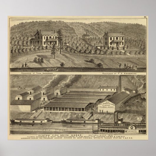 クリントン火災れんが工務店アンダーソン上陸 ポスター (正面)