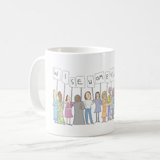 クリントン独占記事のマグのためのリザDONNELLYの賢い女性 コーヒーマグカップ (正面左)