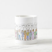 クリントン独占記事のマグのためのリザDONNELLYの賢い女性 コーヒーマグカップ (中央)