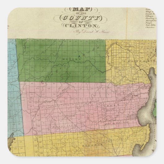 クリントン県 スクエアシール (正面)