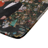 クリントン米大統領とヒラリー米大統領のクリスマス カッティングボード (角)