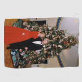 クリントン米大統領とヒラリー米大統領のクリスマス ゴルフタオル (横)