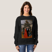 クリントン米大統領とヒラリー米大統領のクリスマス スウェットシャツ (正面フル)