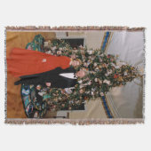 クリントン米大統領とヒラリー米大統領のクリスマス スローブランケット (正面)