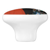 クリントン米大統領とヒラリー米大統領のクリスマス セラミックノブ (側面)