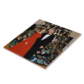 クリントン米大統領とヒラリー米大統領のクリスマス タイル (側面)