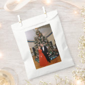 クリントン米大統領とヒラリー米大統領のクリスマス フェイバーバッグ (クリップ留めされた状態)