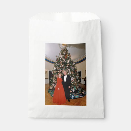 クリントン米大統領とヒラリー米大統領のクリスマス フェイバーバッグ (正面)