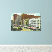 クリントン通りのメイン通り キャンバスプリント (インサイチュ (ウッドフロア))