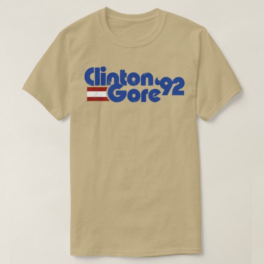 クリントン・ゴア1992年 Tシャツ (デザイン正面)