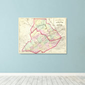 クリントン、センター郡 キャンバスプリント (インサイチュ (ウッドフロア))