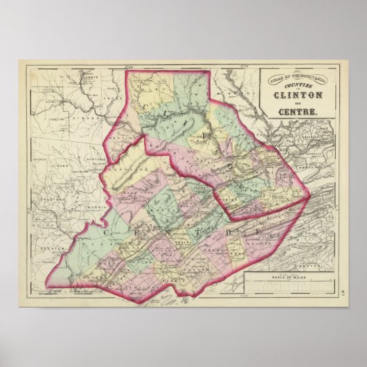 クリントン、センター郡 ポスター (正面)