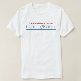 クリントン/Kaine 2016年のための退役軍人 Tシャツ