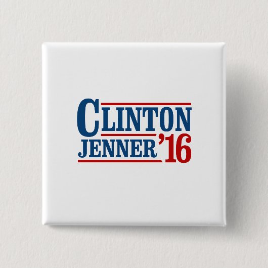 クリントンJenner 2016年 缶バッジ (正面)