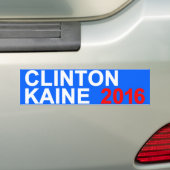 クリントンKaine 2016年 バンパーステッカー (車上)
