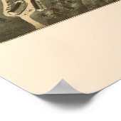 クリントンMAパノラママップ – 1876 ポスター (角)