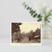 クリントンNJメイン通り1910年代ヴィンテージ ポストカード (スタンド正面)