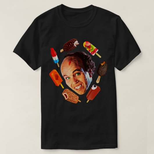 クリント・ハワードはアイスクリームマン Tシャツ (デザイン正面)