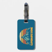 クリンマンズドームレトロターコイズ ラゲッジタグ (裏面縦)
