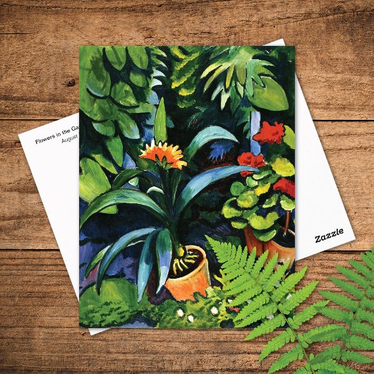 クリヴィアとゲラニウムマ威厳があるック ポストカード