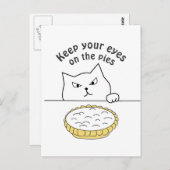 クリーおもしろいムパイの後のスニーカー猫 ポストカード (正面/裏面)