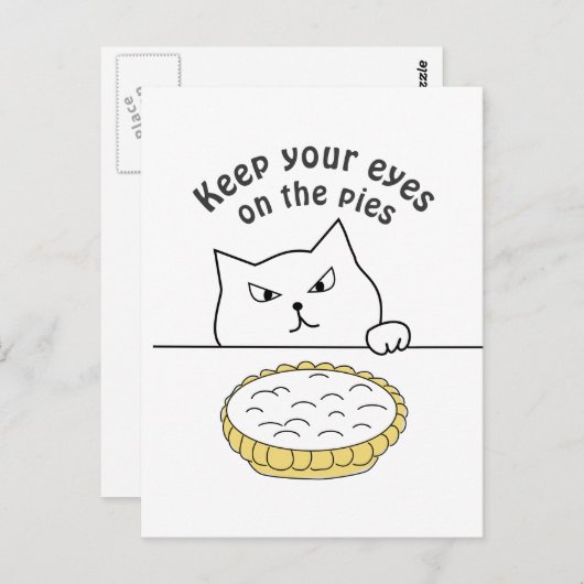 クリーおもしろいムパイの後のスニーカー猫 ポストカード (正面/裏面)