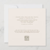 クリーお洒落ム&シンプルモダンスクエア結婚ズ 招待状 (裏面)