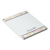 クリーかわいらしム赤面ピンクローズ ノートパッド (アングル)