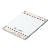 クリーかわいらしム赤面ピンクローズ ノートパッド (回転)