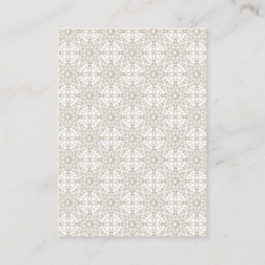 クリーイタリアンムスペインのタイル結婚レモン詳細 エンクロージャーカード (裏面)