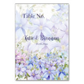 クリーエレガントマチス結婚属 テーブルナンバー (裏面)