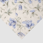 クリーエレガントムかわいらし・デカップページの青フローラ 薄葉紙 (詳細)
