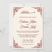 クリーエレガントムとブルゴーニュのイスラム教結婚教徒 招待状 (正面)