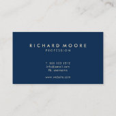 クリーエレガントムとブルーのグランジシグネチャー抽象芸術b 名刺 (裏面)