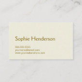 クリーエレガントムと金ゴールド華美作家 名刺 (裏面)