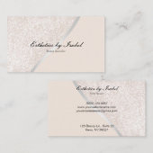 クリーエレガントムスパークルエステティシャン名刺 名刺 (正面/裏面)