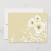 クリーエレガントムバラ&スワーズブライダルシャワー招待状 招待状 (裏面)