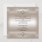 クリーエレガントムパール40th誕生日パーティー 招待状 (裏面)