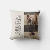 クリーエレガントムブラックのモダンミニマル写真 クッション (正面)