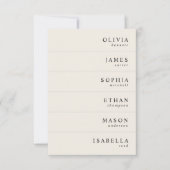 クリーエレガントム結婚の名前座席表 招待状 (正面)