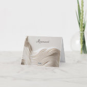 クリーエレガントム結婚ホワイトの看板 招待状 (裏面)