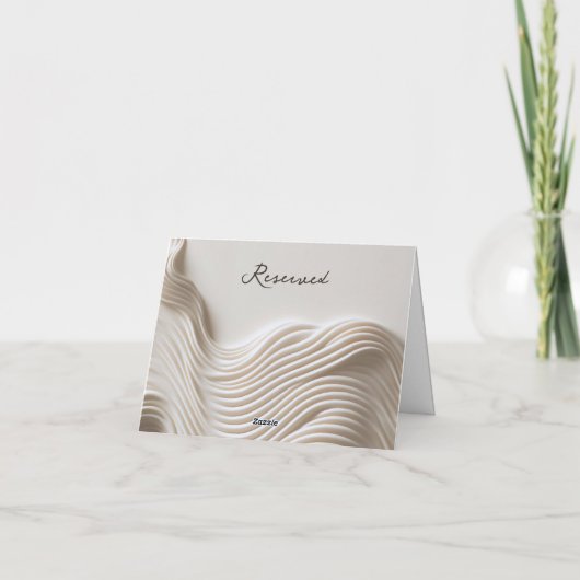 クリーエレガントム結婚ホワイトの看板 招待状 (裏面)