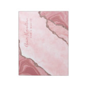 クリーエレガントム赤面ピンクアゲテゲイデビジネス ノートパッド (回転)