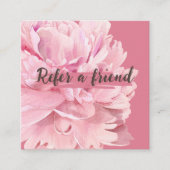 クリーエレガントム赤面ピンクフローラメイクアップスタジオ 紹介カード (正面)