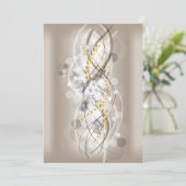 クリーエレガントム金ゴールドダイヤモンドジュエルパーティー長 招待状 (スタンド正面)