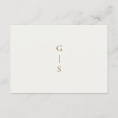 クリーエレガントム金ゴールド結婚詳細 エンクロージャーカード (裏面)