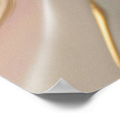 クリーエレガントム・アンド・レッド・流体アートのポスター ポスター (角)