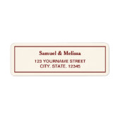 クリーエレガントム&バーガン結婚ディ ラベル (正面)